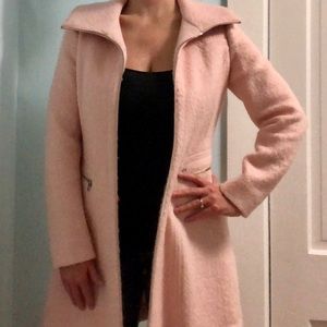 blush pink coat